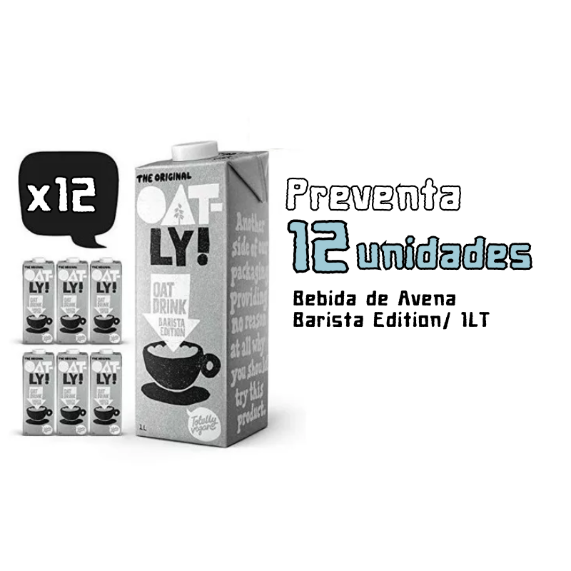 Pack 12 unidades "Bebida de Avena Barista Edition/ 1LT"