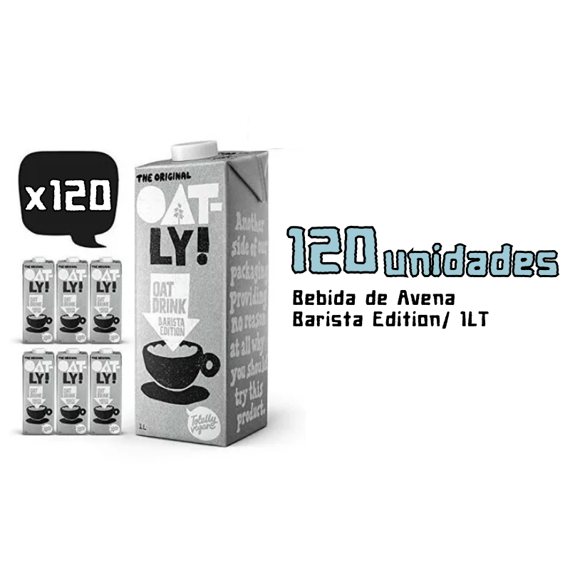 Pack 120 unidades &quot;Bebida de Avena Barista Edition/ 1LT&quot;