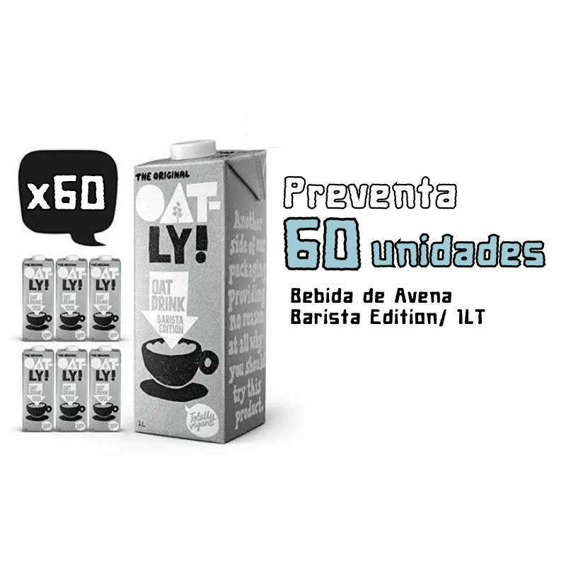 Pack 60 unidades "Bebida de Avena Barista Edition/ 1LT"