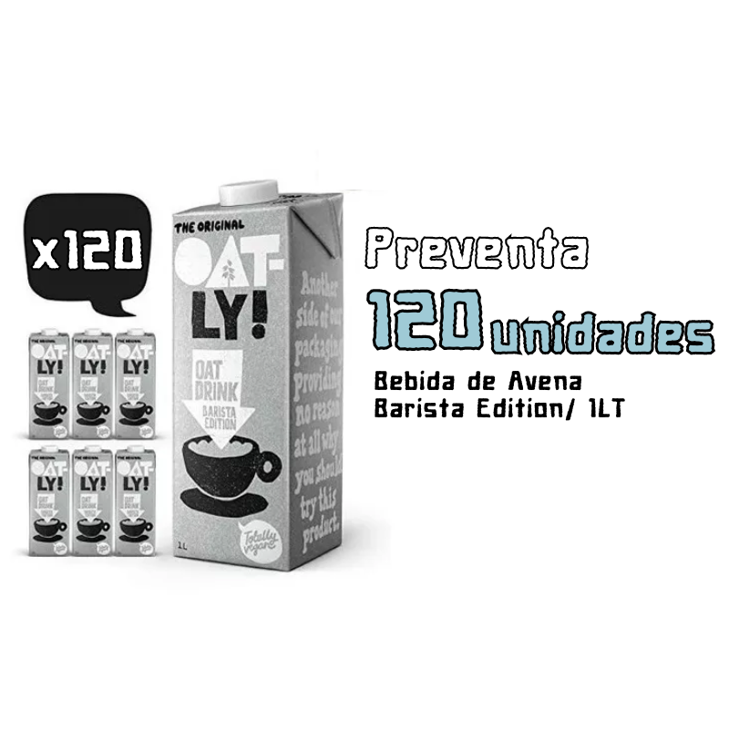 Pack 120 unidades "Bebida de Avena Barista Edition/ 1LT"